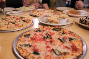 pizza, appetizers, and desserts from 5757 pizzeria in amarillo
